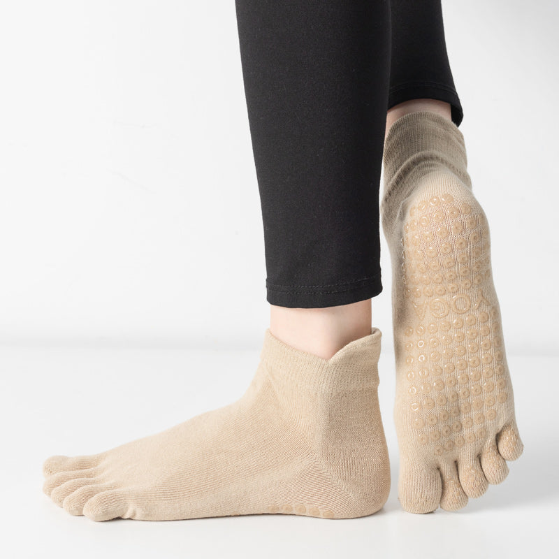 【Yoga Socks】G3米色-女士五指瑜伽普拉提运动袜