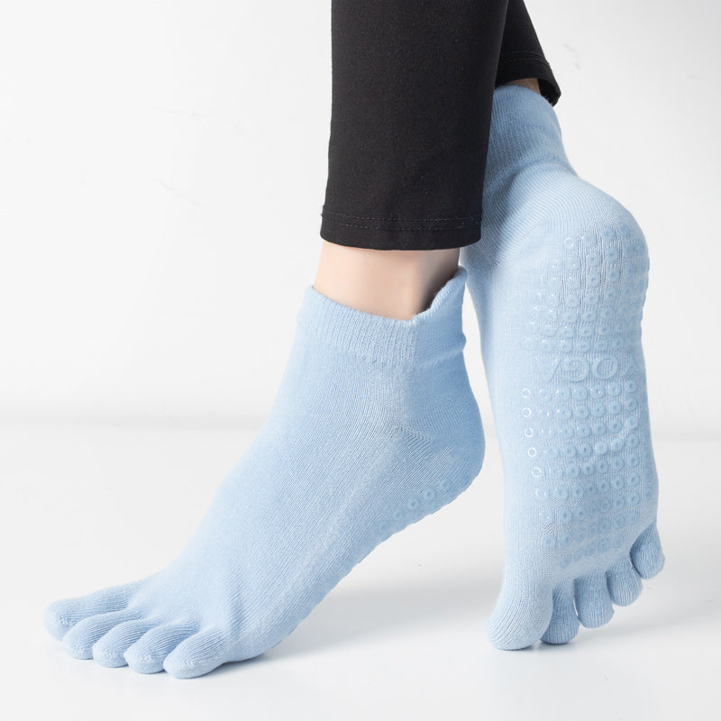 【Yoga Socks】G3浅蓝-女士五指瑜伽普拉提运动袜
