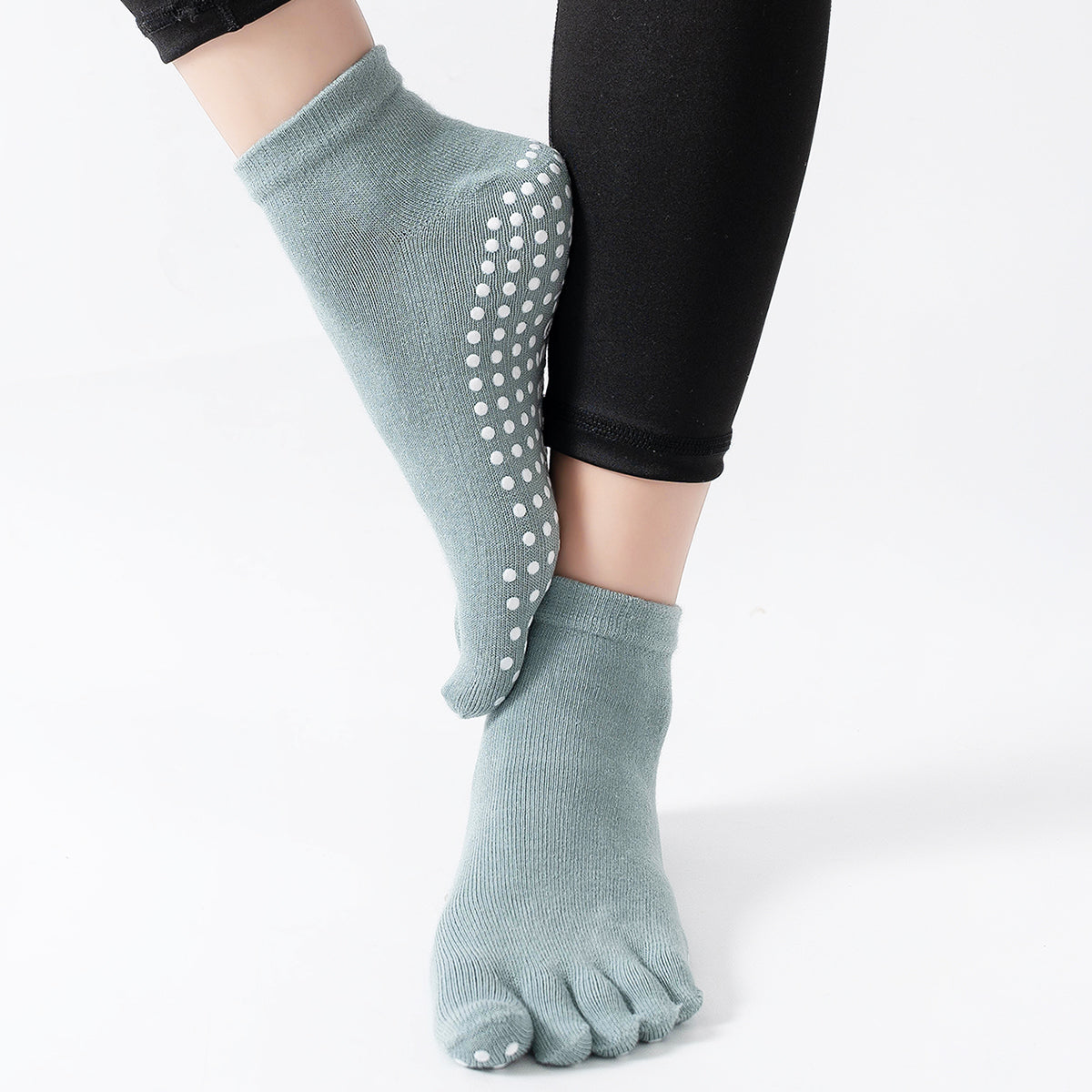 【Yoga Socks】G6孔雀绿-女士五指瑜伽普拉提运动袜