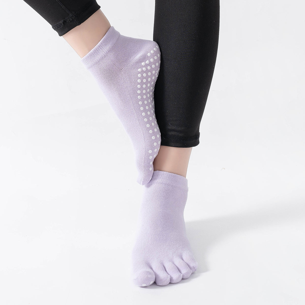 【Yoga Socks】G6浅紫-女士五指瑜伽普拉提运动袜
