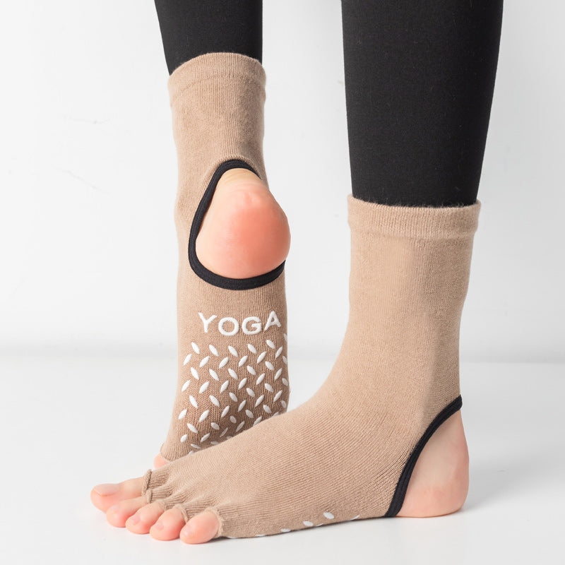 TAZK Women's Half Toe Sports Socks F1 Multicolor