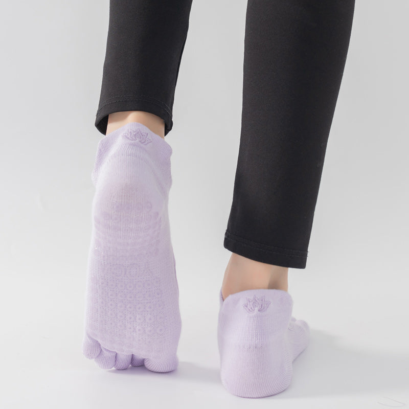【Yoga Socks】V2浅紫-女士五指瑜伽普拉提运动袜