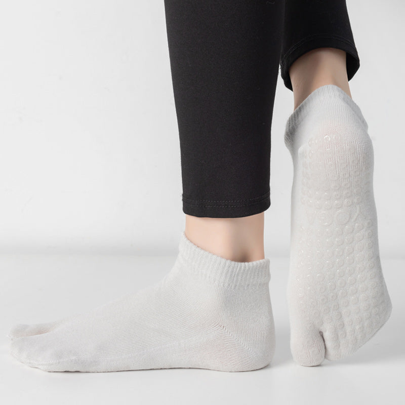 【Yoga Socks】X2浅灰-女士二指瑜伽普拉提运动袜