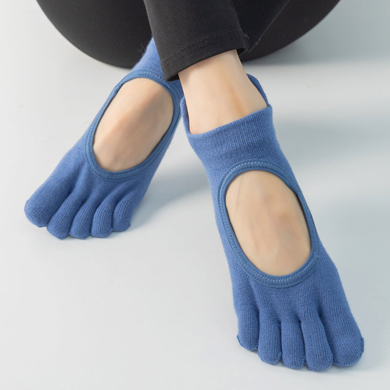 【Yoga Socks】V1深蓝-女士五指瑜伽普拉提运动袜