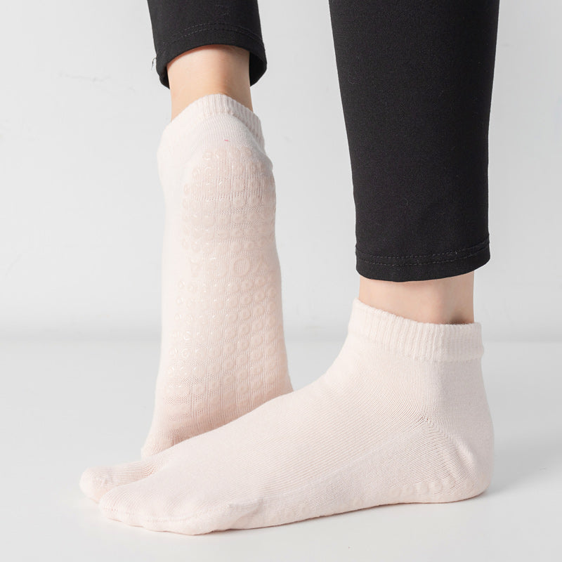 【Yoga Socks】X2浅米-女士二指瑜伽普拉提运动袜