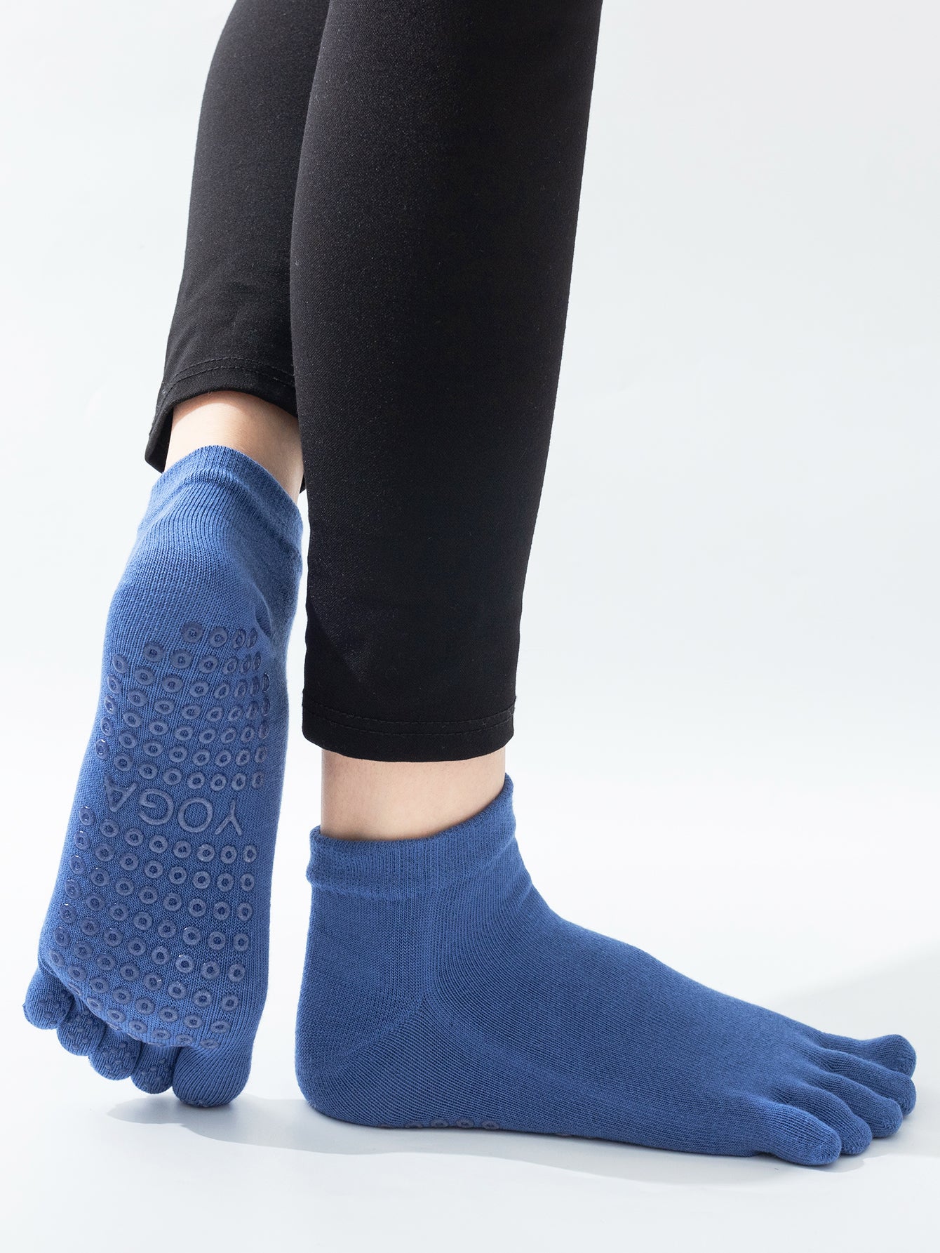 【Yoga Socks】G2深蓝-女士五指瑜伽普拉提运动袜