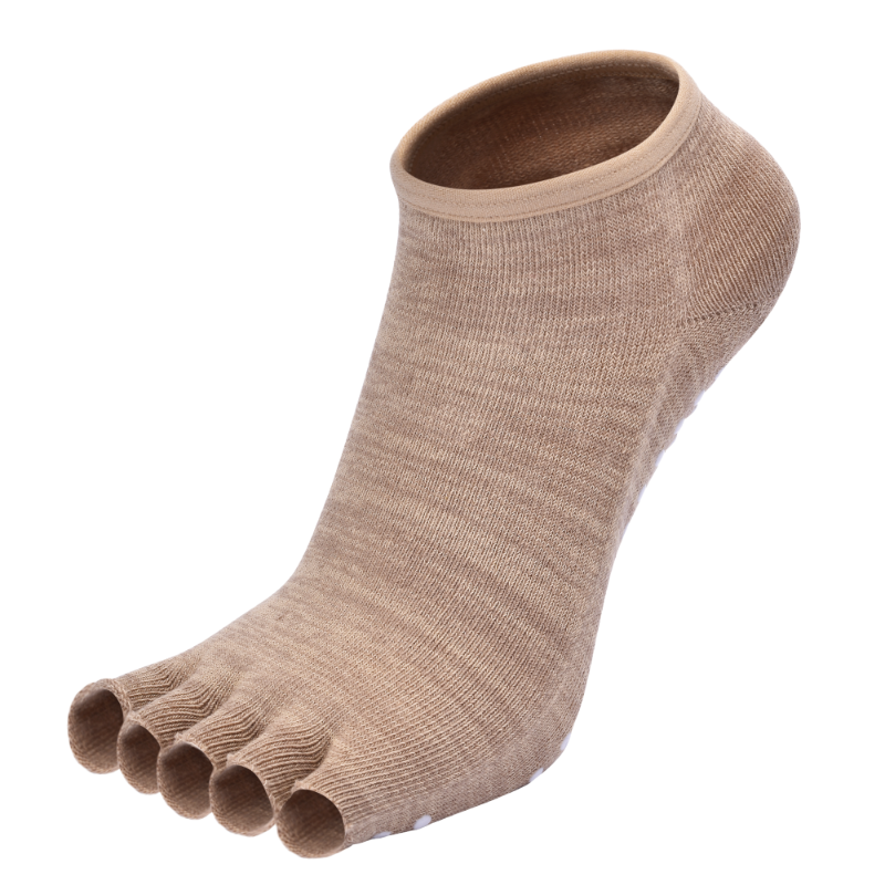 【Yoga Socks】U7米色-女士半趾瑜伽普拉提运动袜
