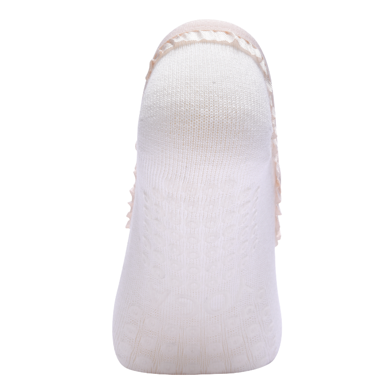 【Yoga Socks】W7白色-女士花边五指瑜伽普拉提运动袜