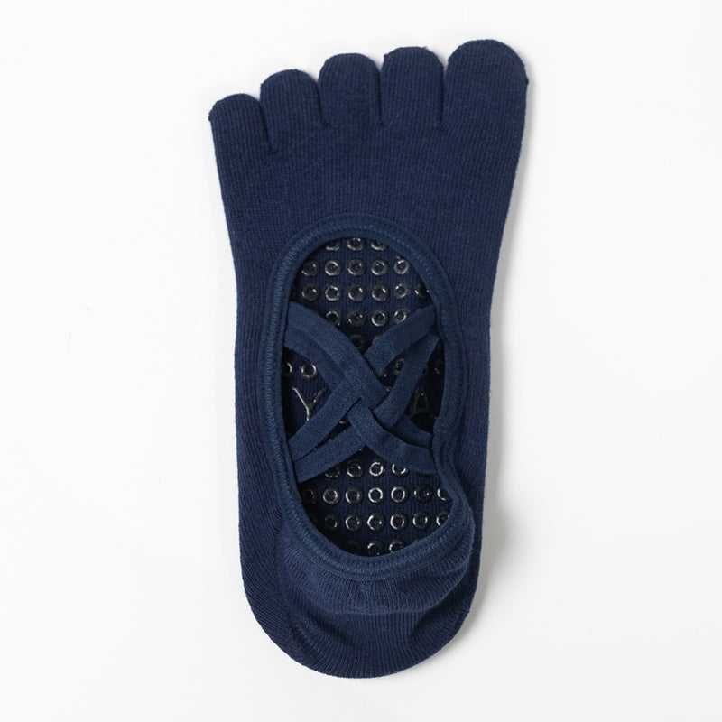 【Yoga Socks】W2藏青-女士五指瑜伽普拉提运动袜