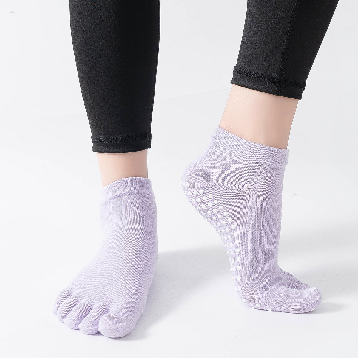 【Yoga Socks】G6浅紫-女士五指瑜伽普拉提运动袜