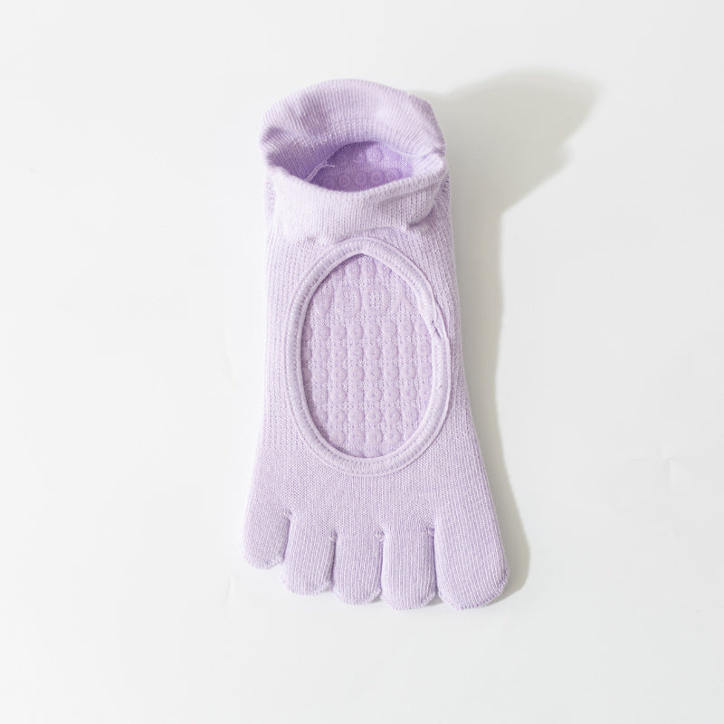【Yoga Socks】V2浅紫-女士五指瑜伽普拉提运动袜