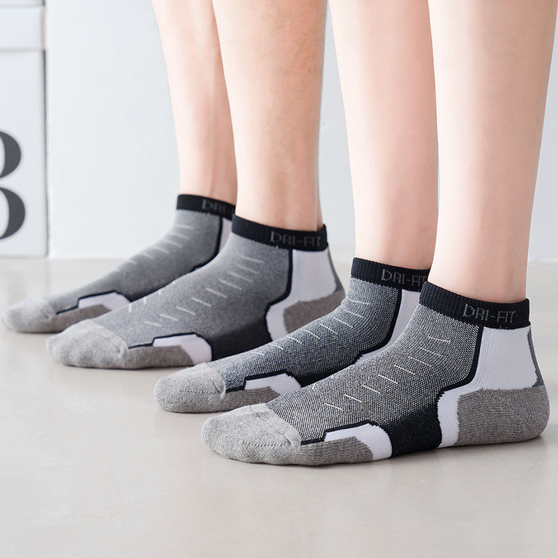【Athletic Socks】B1黑色-男女通用毛圈短筒休闲健身运动袜