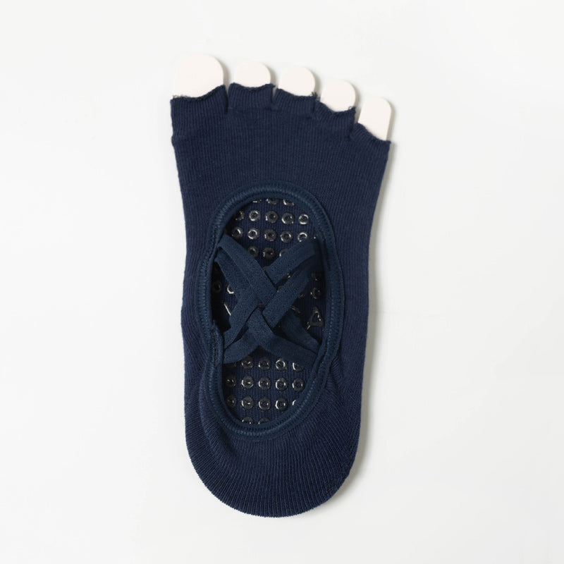 【Yoga Socks】T2藏青-女士半趾瑜伽普拉提运动袜