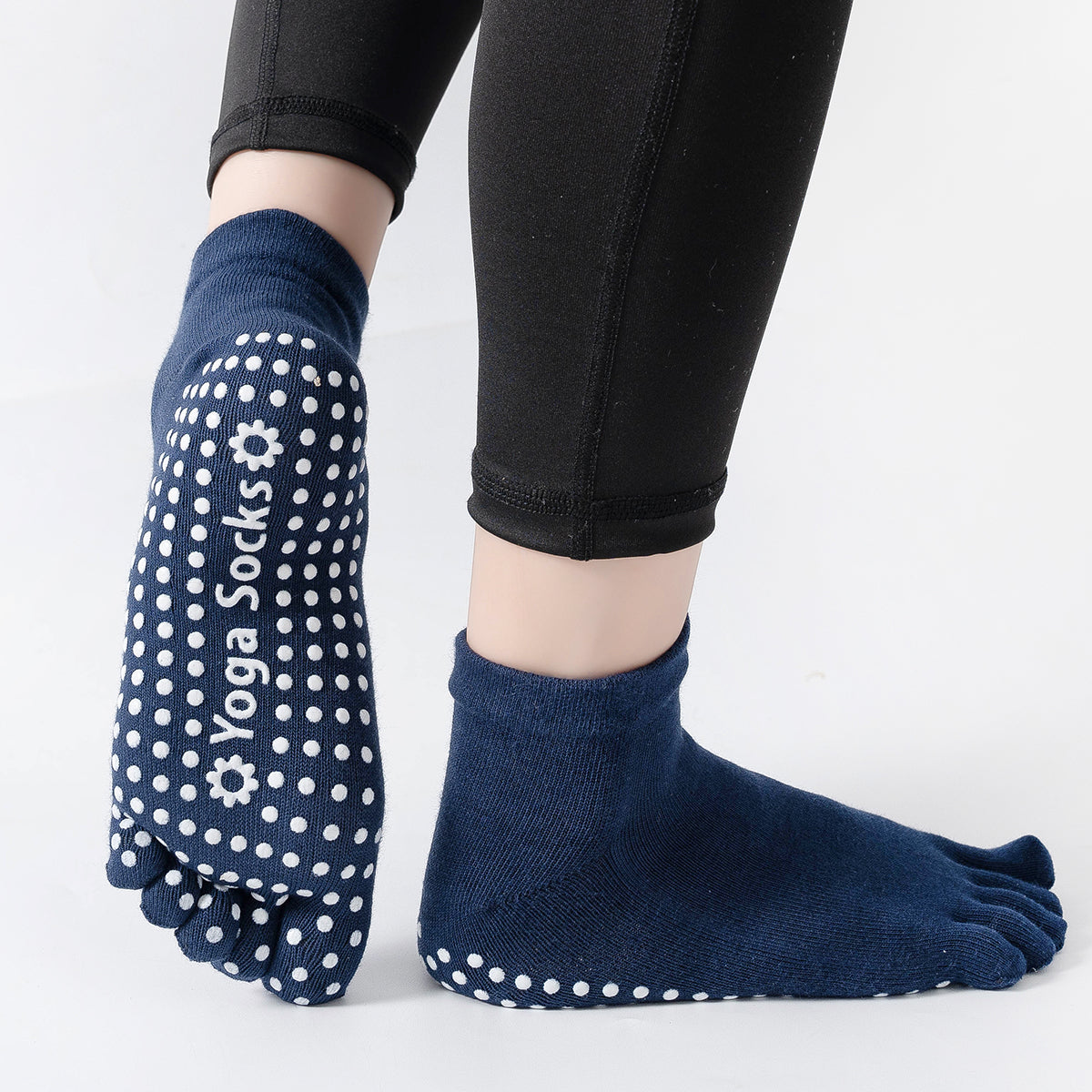 【Yoga Socks】G6藏青-女士五指瑜伽普拉提运动袜
