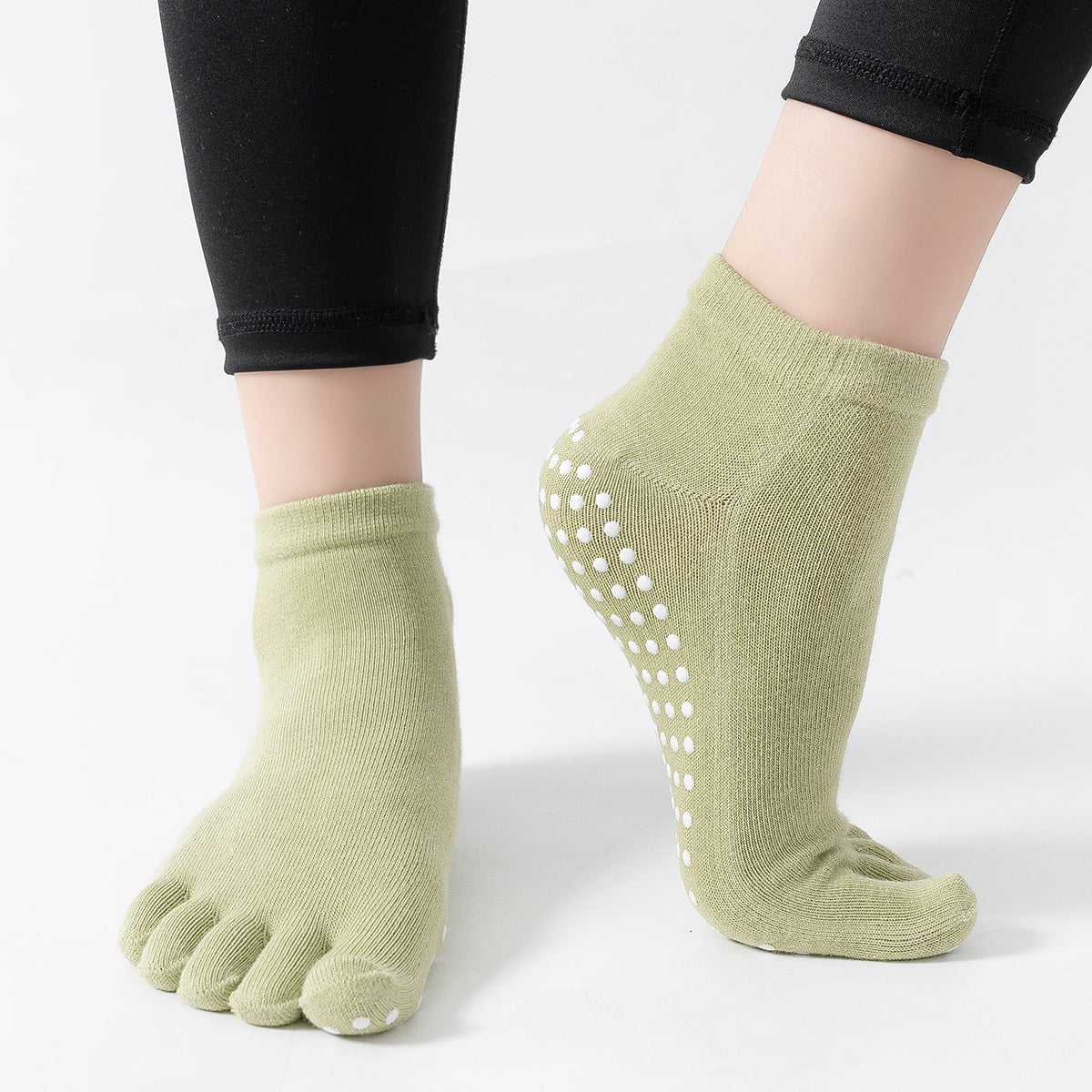 【Yoga Socks】G6绿色-女士五指瑜伽普拉提运动袜