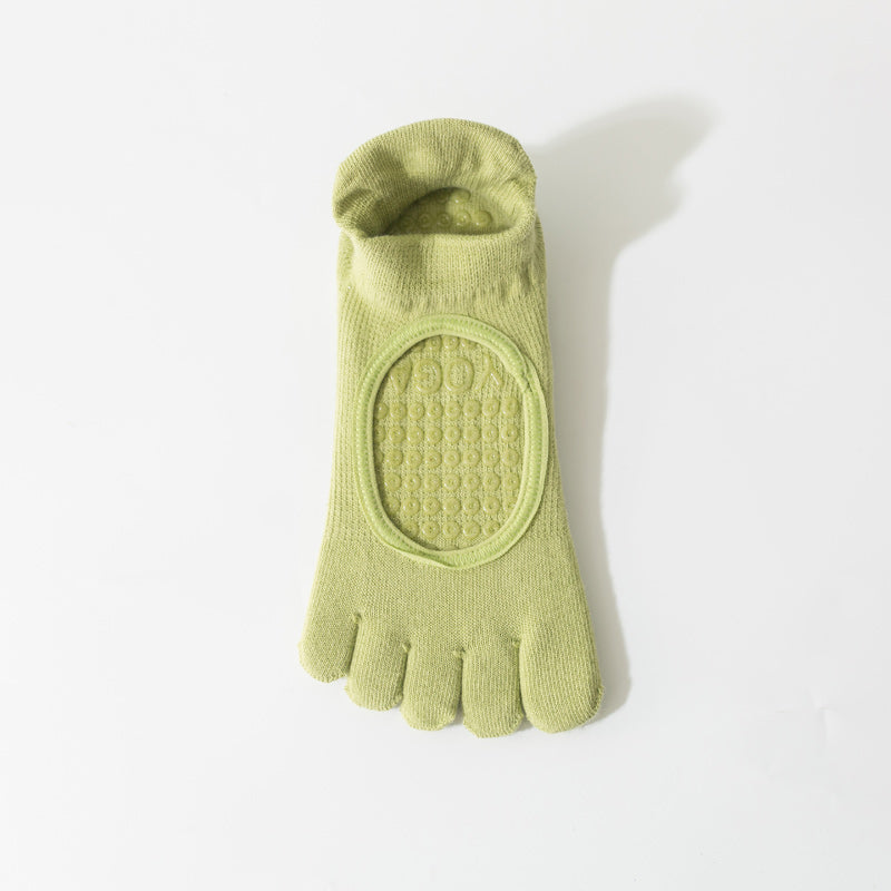 【Yoga Socks】V2绿色-女士五指瑜伽普拉提运动袜
