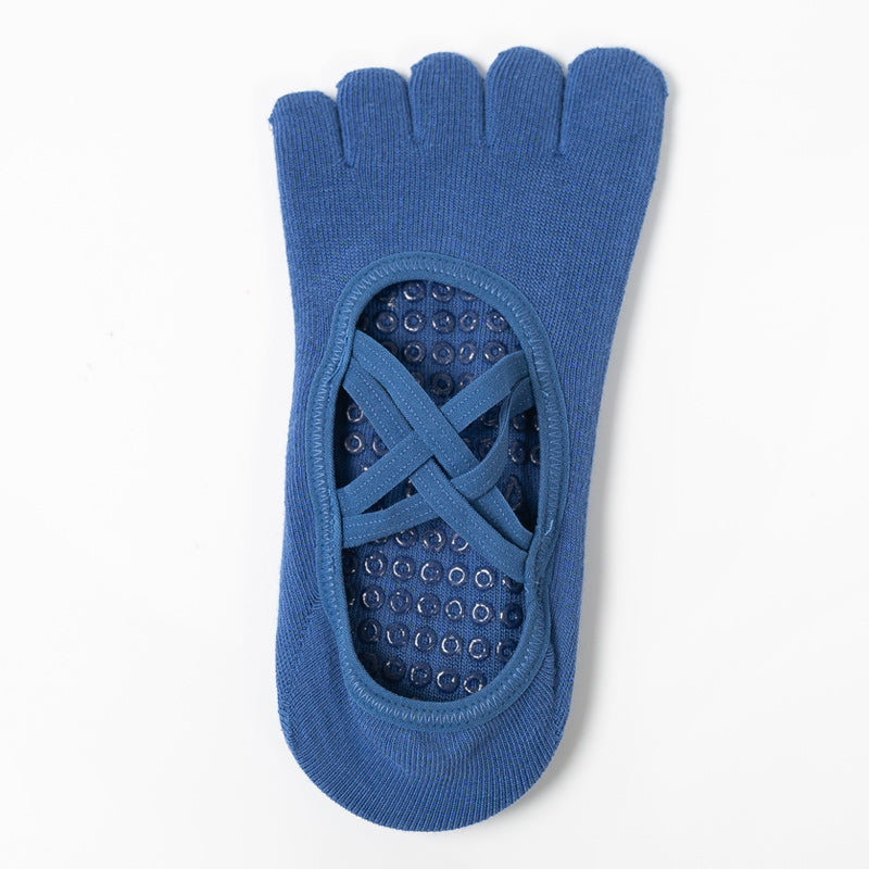 【Yoga Socks】W2深蓝-女士五指瑜伽普拉提运动袜