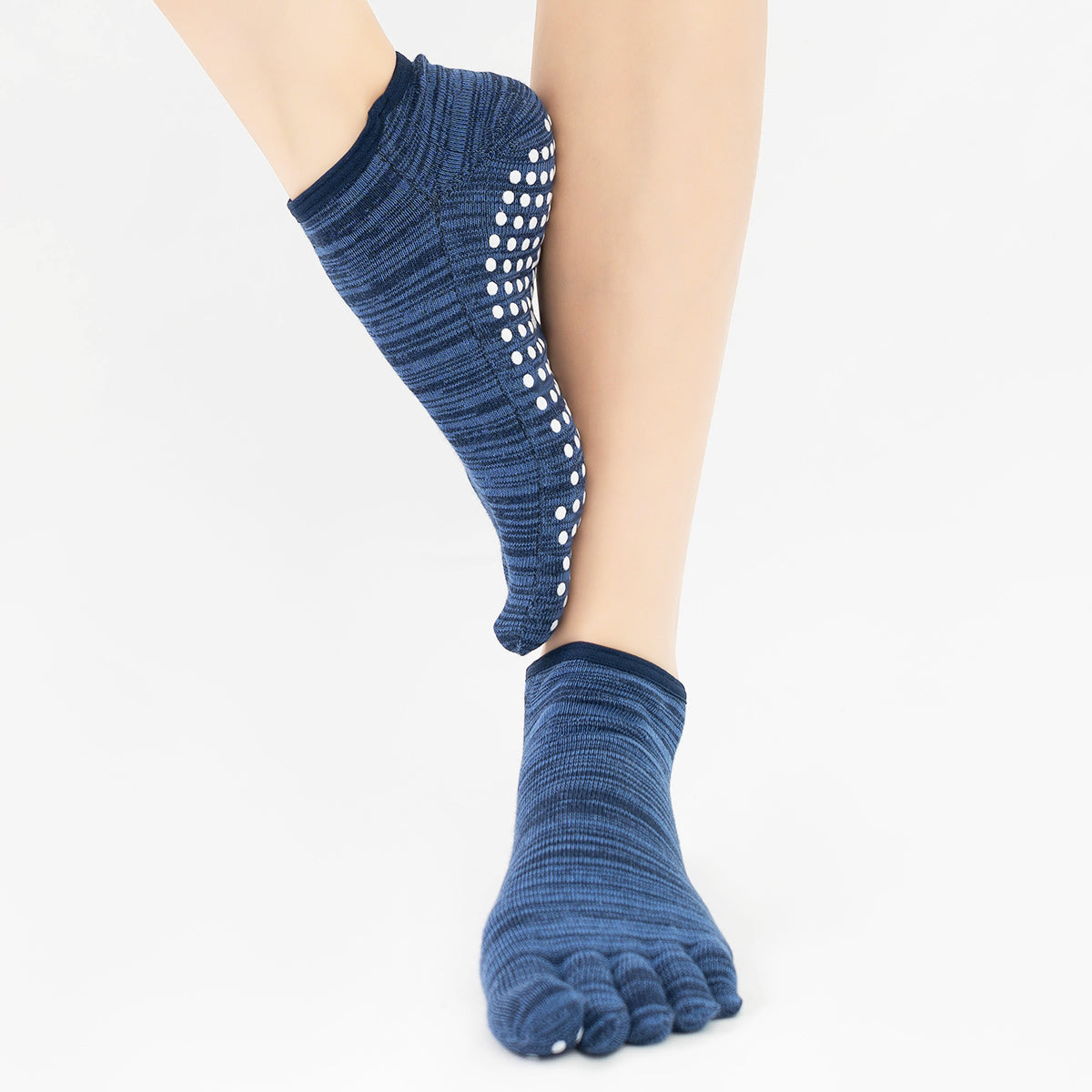 【Yoga Socks】G7青蓝-女士段色五指瑜伽普拉提运动袜