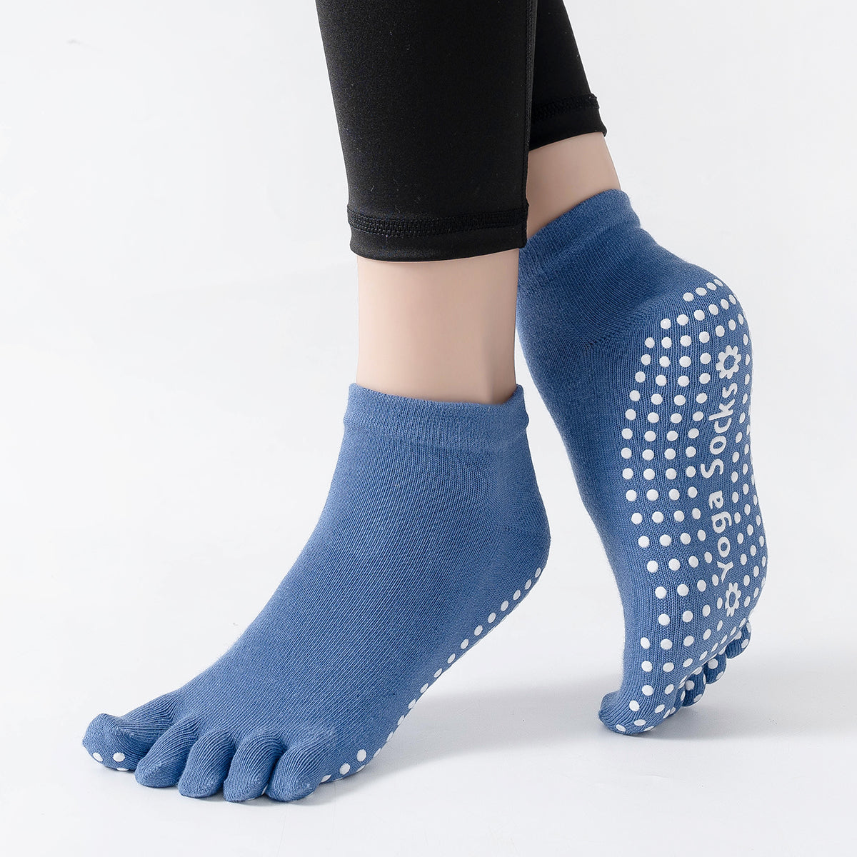 【Yoga Socks】G6深蓝-女士五指瑜伽普拉提运动袜