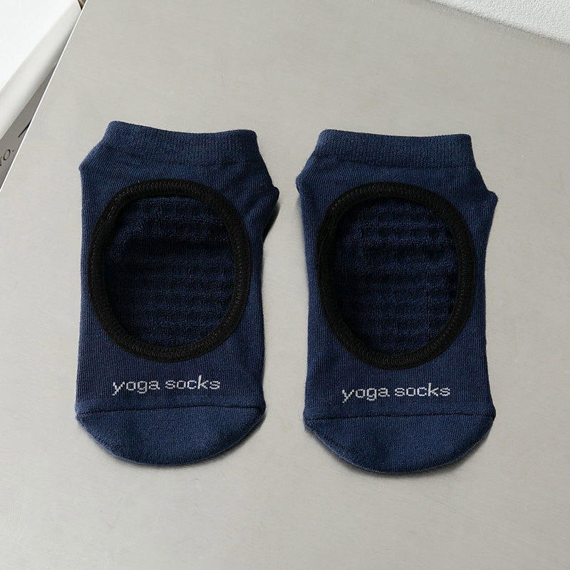 【Yoga Socks】A3藏青-女士毛圈圆头瑜伽普拉提运动袜