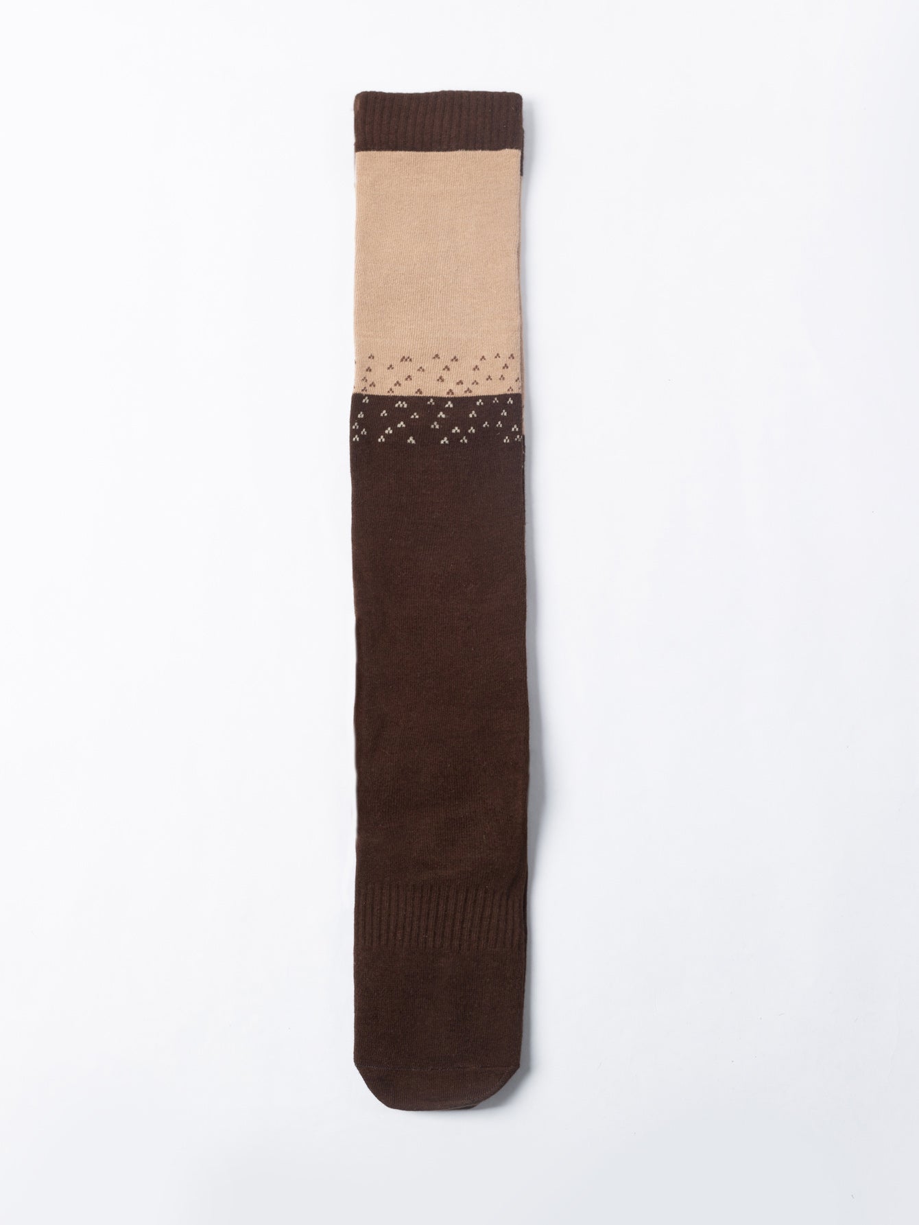 【Yoga Socks】Y1咖米-女士撞色长筒圆头瑜伽普拉提运动袜