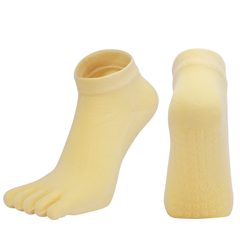 【Yoga Socks】G2黄色-女士五指瑜伽普拉提运动袜