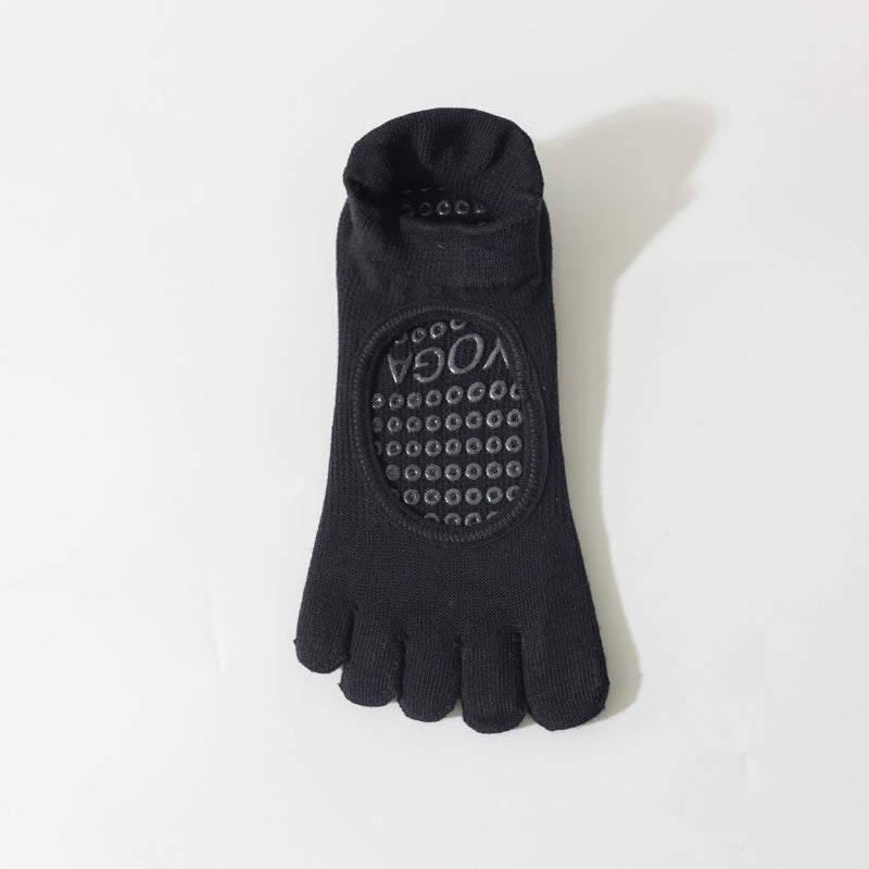 【Yoga Socks】V2黑色-女士五指瑜伽普拉提运动袜