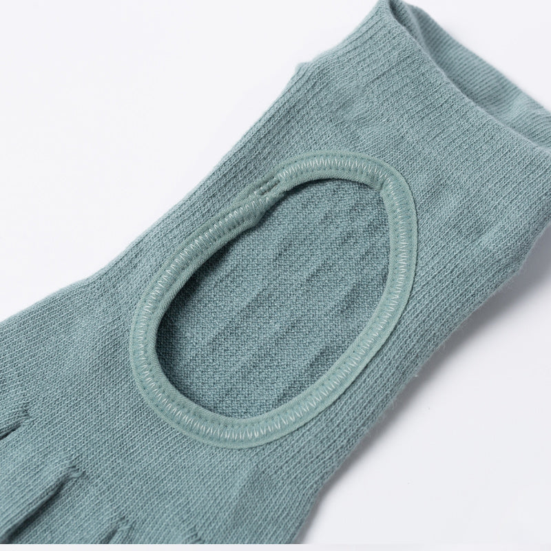 【Yoga Socks】V1孔雀绿-女士五指瑜伽普拉提运动袜