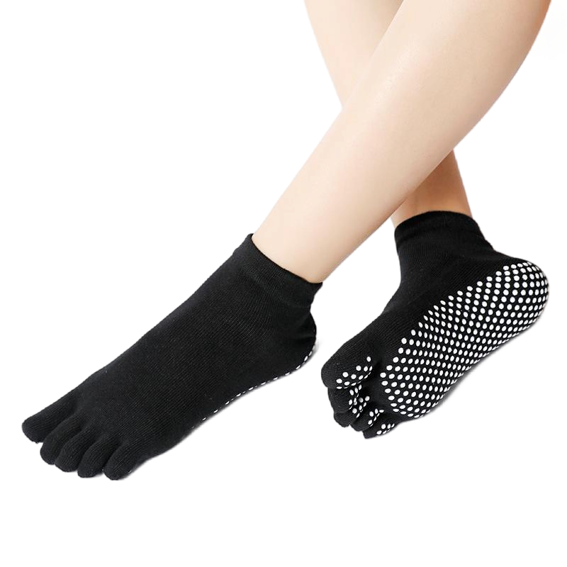 【Yoga Socks】G1黑色-女士五指瑜伽普拉提运动袜
