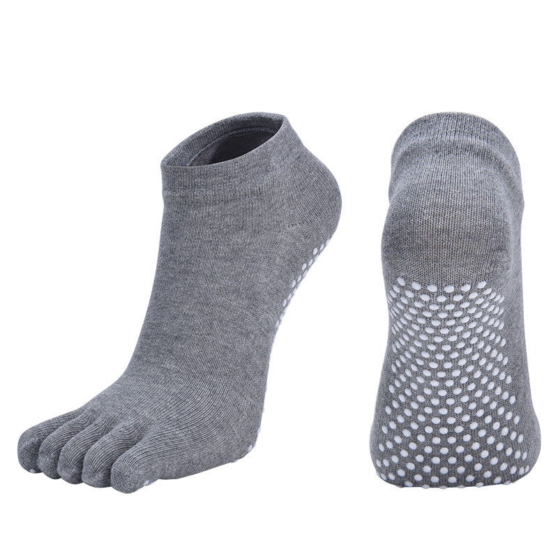 【Yoga Socks】G1浅麻灰-女士五指瑜伽普拉提运动袜