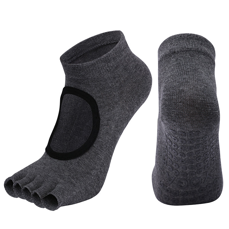 【Yoga Socks】F2深麻灰-女士半趾瑜伽普拉提运动袜