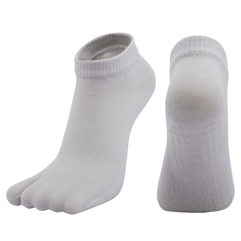 【Yoga Socks】X2浅灰-女士二指瑜伽普拉提运动袜