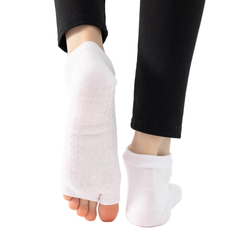 【Yoga Socks】J4浅粉-女士二指瑜伽普拉提运动袜