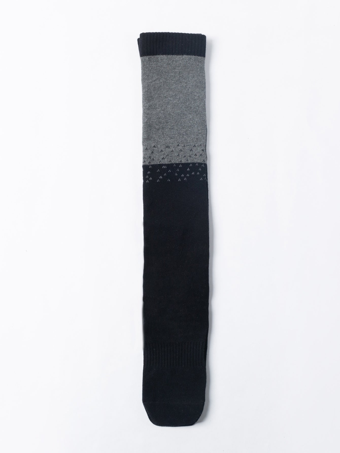 【Yoga Socks】Y1黑灰-女士撞色长筒圆头瑜伽普拉提运动袜