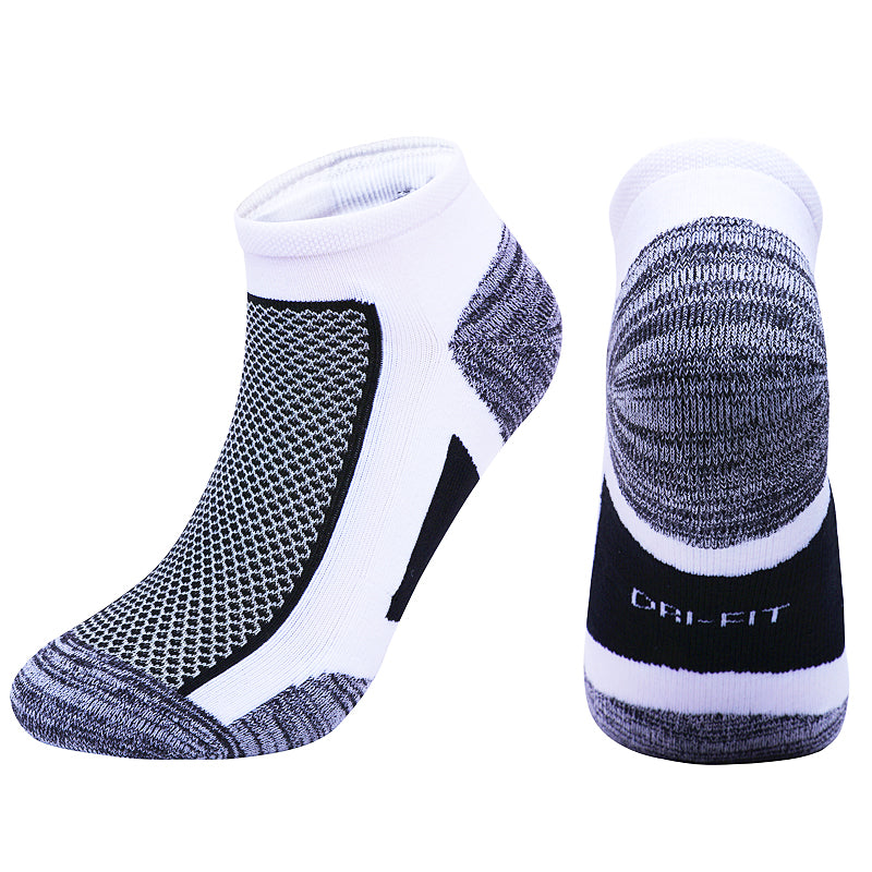 【Athletic Socks】A1黑色-男女通用毛圈短筒休闲健身运动袜