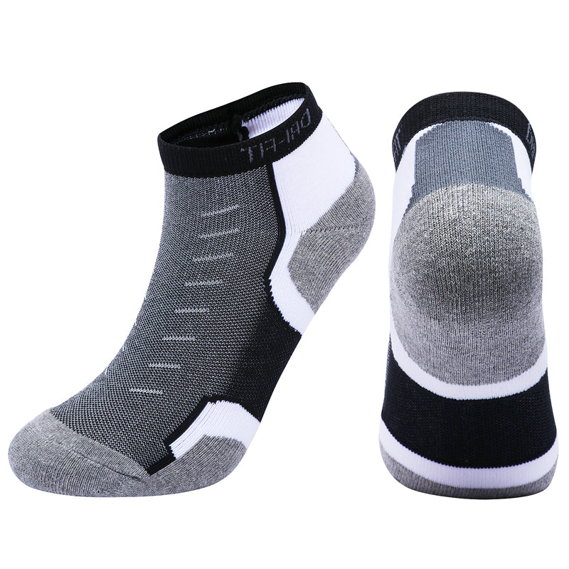 【Athletic Socks】B1黑色-男女通用毛圈短筒休闲健身运动袜