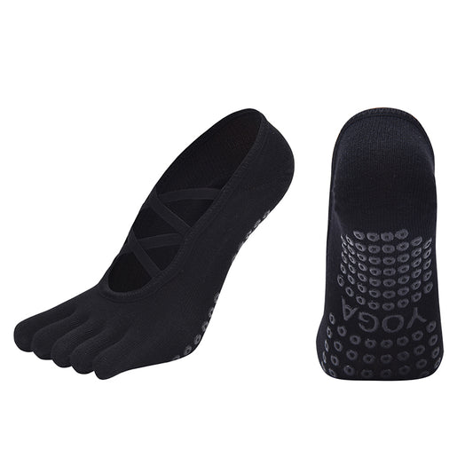 TAZK Women's Five-Finger Sports Socks W7 Black