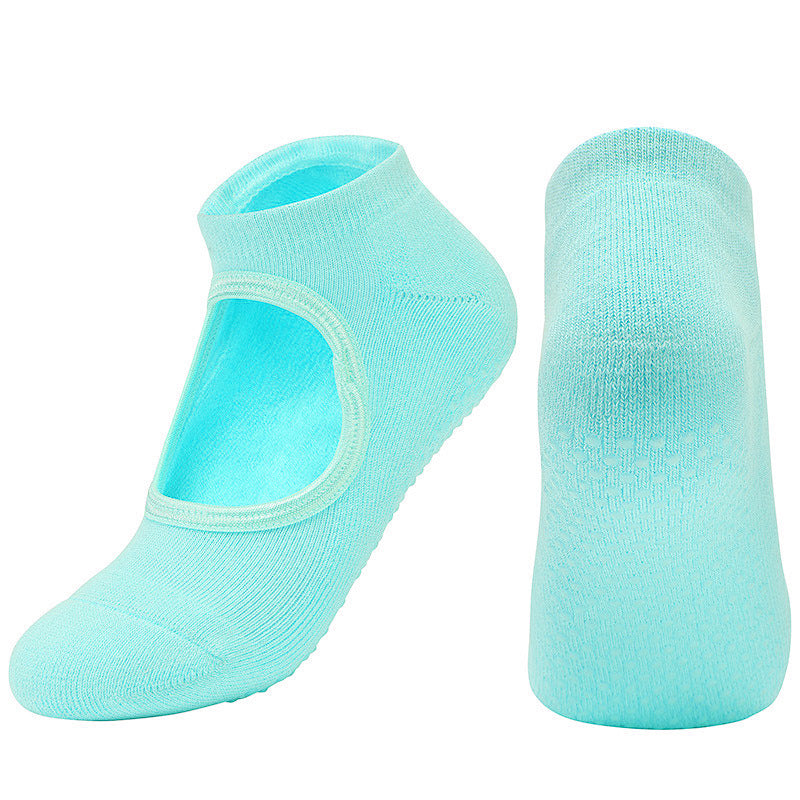 【Yoga Socks】A1翠绿-女士毛圈圆头瑜伽普拉提运动袜