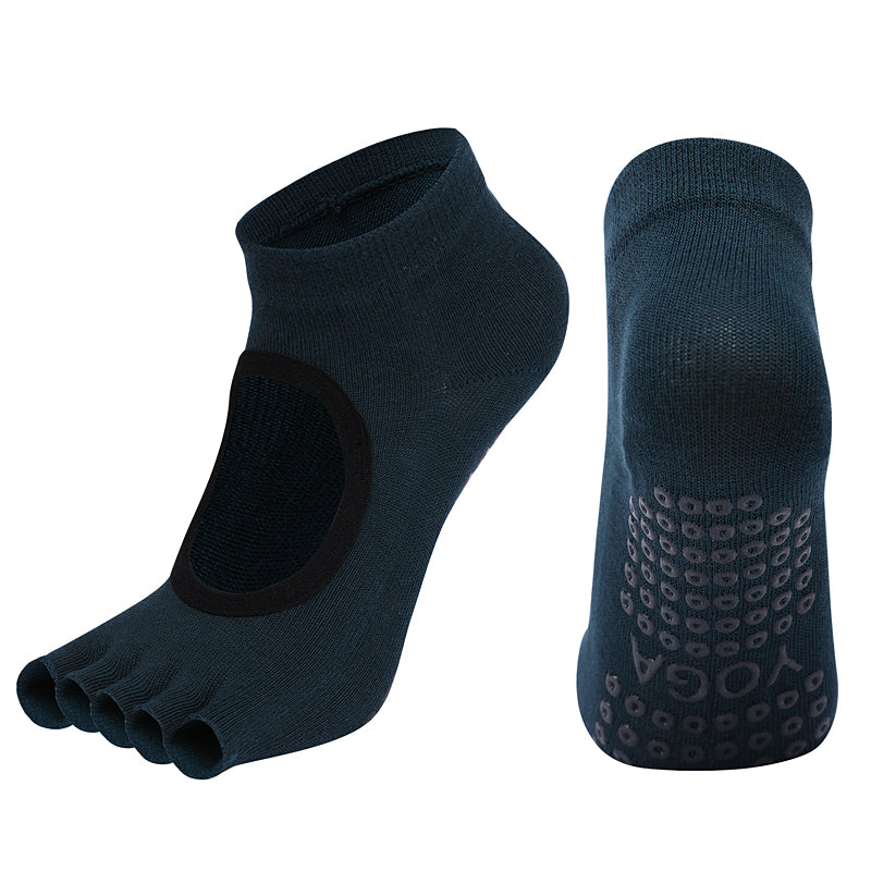 【Yoga Socks】F2墨绿-女士半趾瑜伽普拉提运动袜