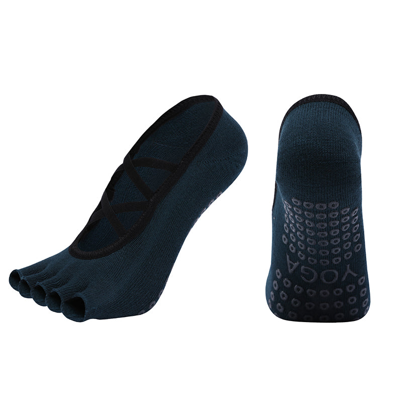 【Yoga Socks】T3墨绿-女士半趾瑜伽普拉提运动袜