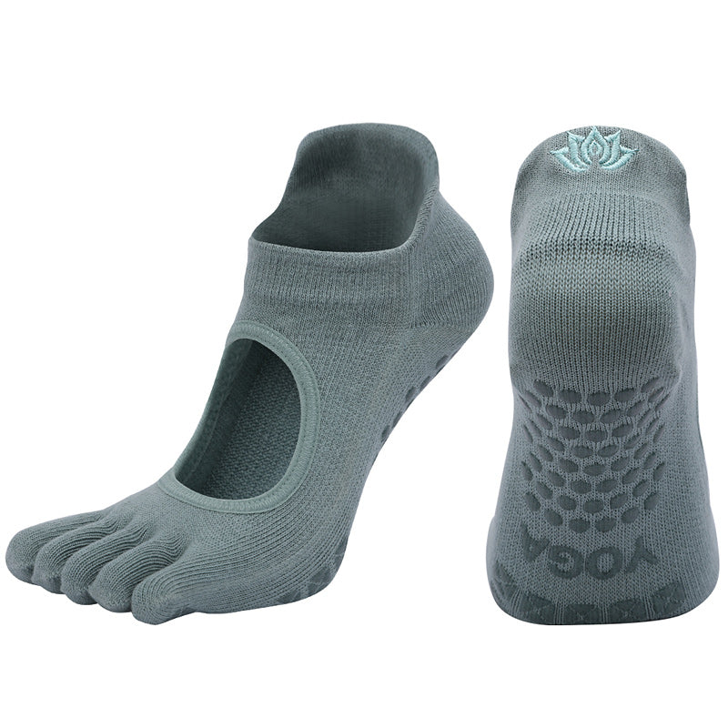 【Yoga Socks】V1孔雀绿-女士五指瑜伽普拉提运动袜