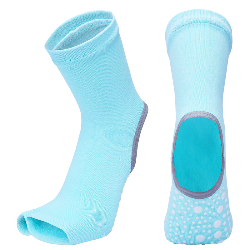 【Yoga Socks】J6翠绿-女士长筒二指瑜伽普拉提运动袜