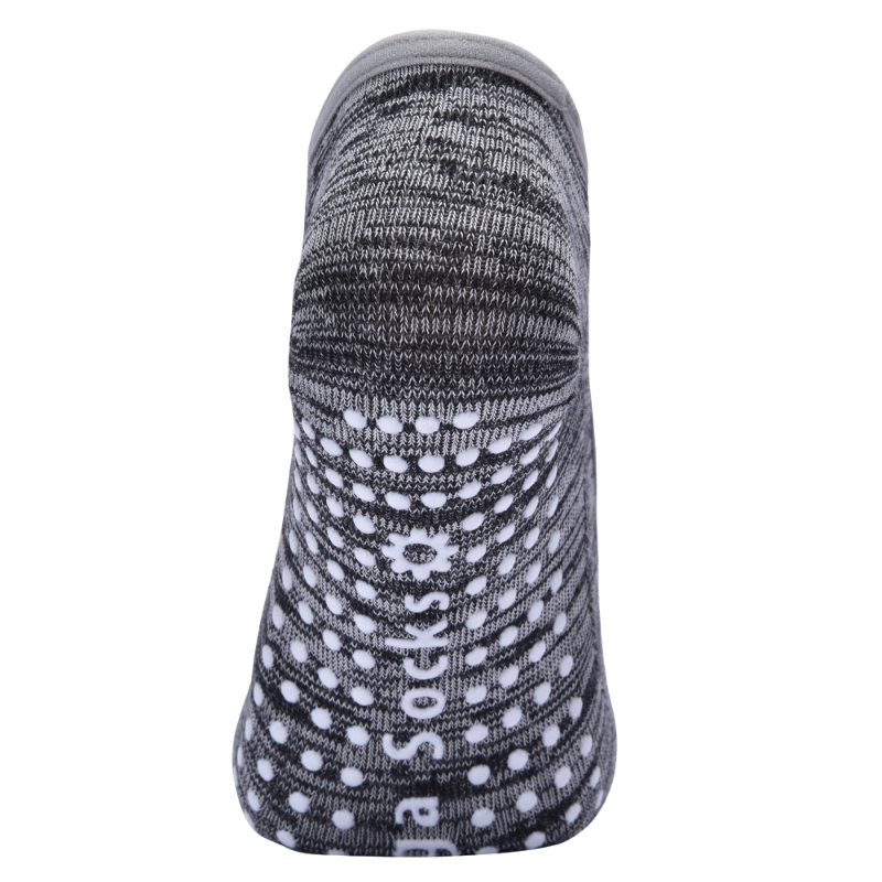 【Yoga Socks】V7黑灰-女士段色瑜伽普拉提运动袜