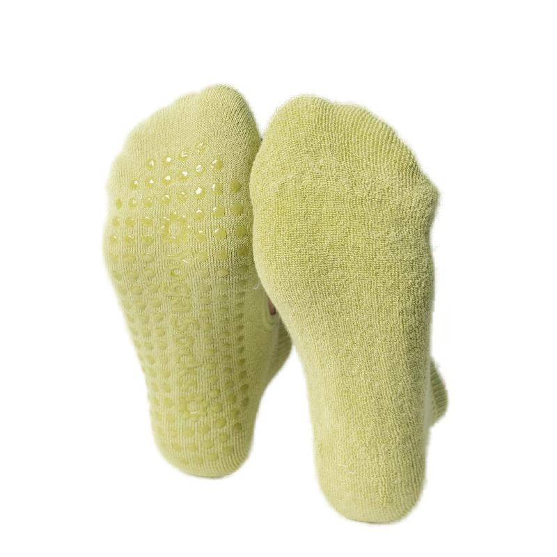 【Yoga Socks】A9绿色-女士毛圈圆头瑜伽普拉提运动袜