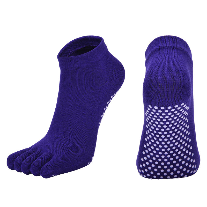 【Yoga Socks】G1紫罗兰-女士五指瑜伽普拉提运动袜