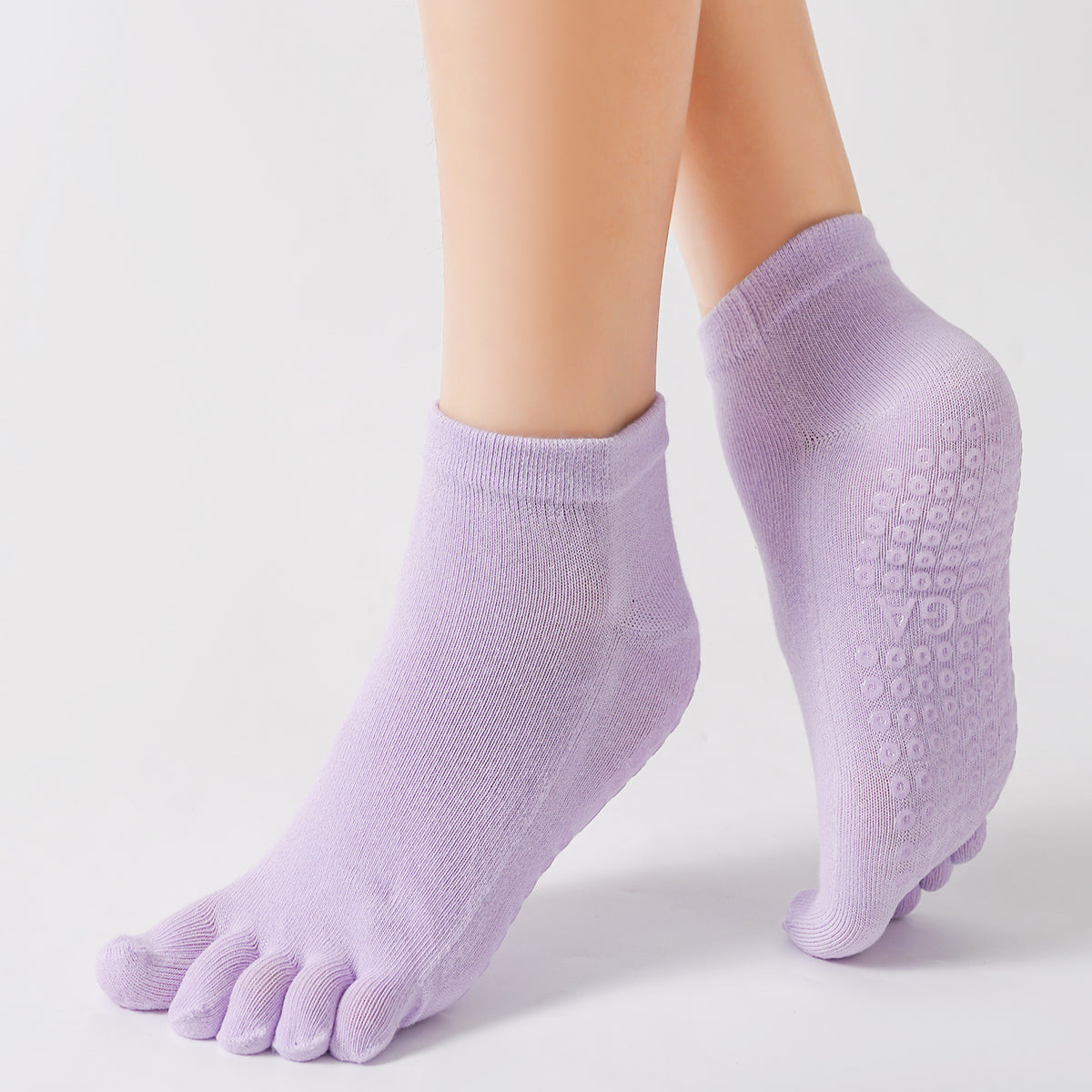 【Yoga Socks】G4浅紫-女士五指瑜伽普拉提运动袜