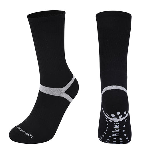 TAZK unisex terry sports socks D6 black and white