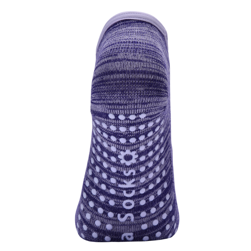 【Yoga Socks】F7紫色-女士段色半趾瑜伽普拉提运动袜