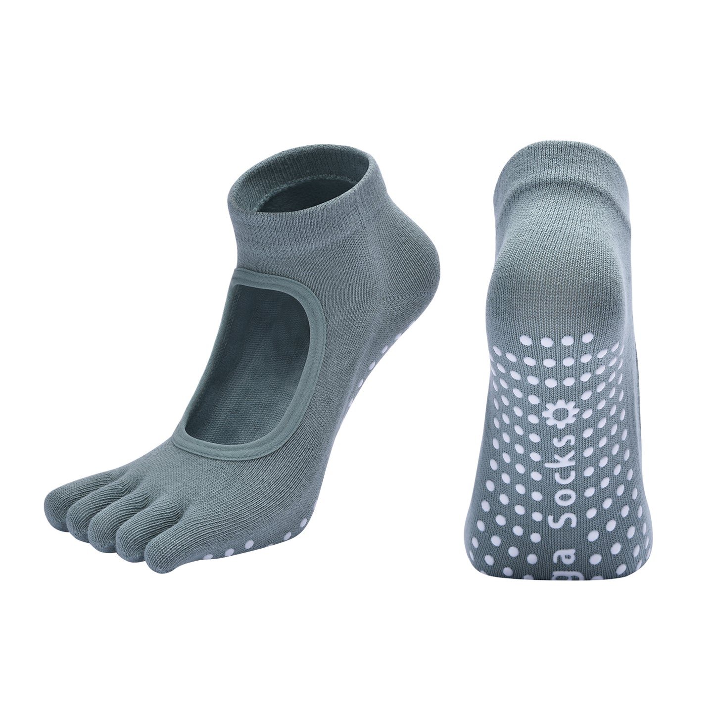 【Yoga Socks】V6浅绿-女士五指瑜伽普拉提运动袜