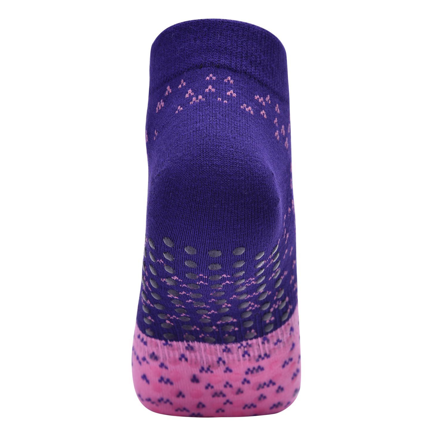【Yoga Socks】N3紫粉-女士提花圆头瑜伽普拉提运动袜